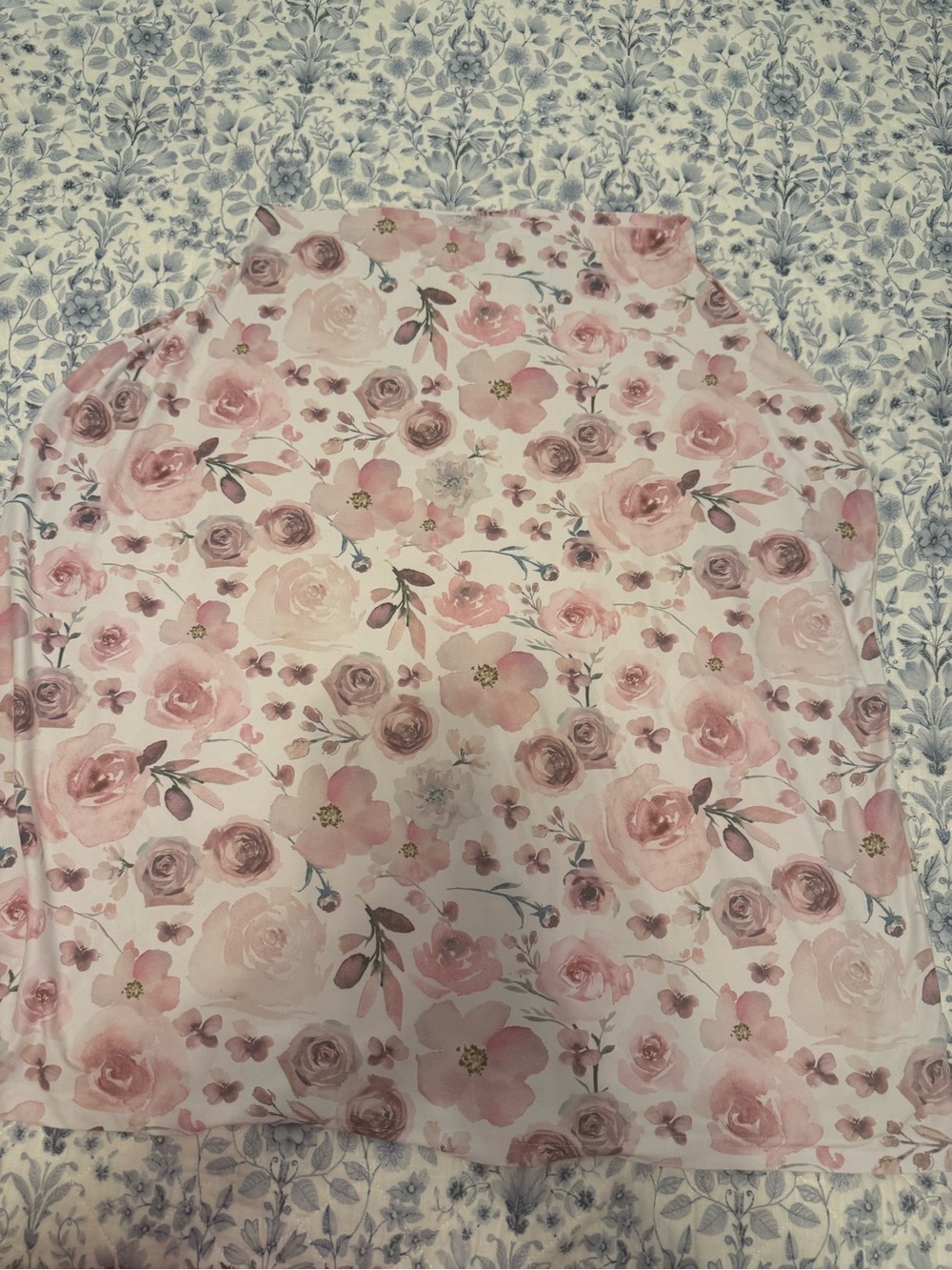 Caden Lane Pink Floral Infant Car Seat/Nursing Cover